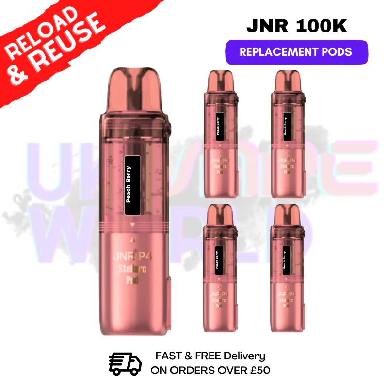 Peach Berry JNR 100k Sterllarc Replacement Pods Box Of 5