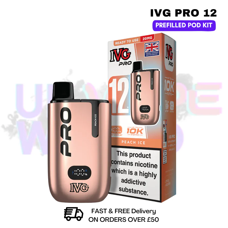 Peach ICE IVG Pro12 Prefilled Pod Kit