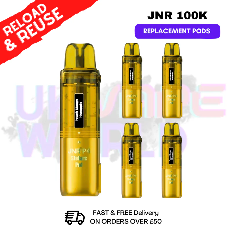 Peach Mango Pineapple JNR 100k Sterllarc Replacement Pods Box Of 5