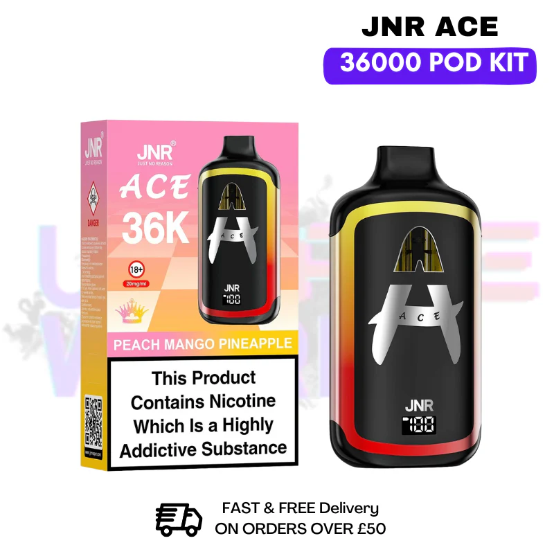 Peach Mango Pineapple JNR ACE 36K Puff 36000 Prefilled Pod Kit