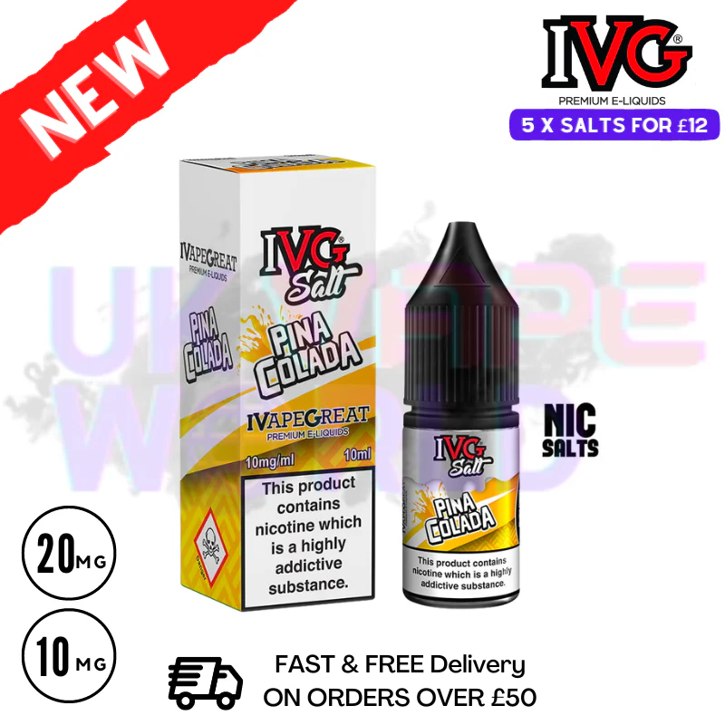 Pina Colada IVG Salt 10ml Nic Eliquid