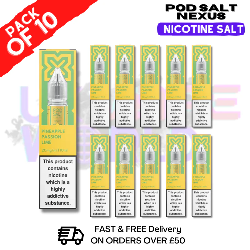 Pineaple Passion Lime Pod Salt Nexus Nic Salt Box Of 10