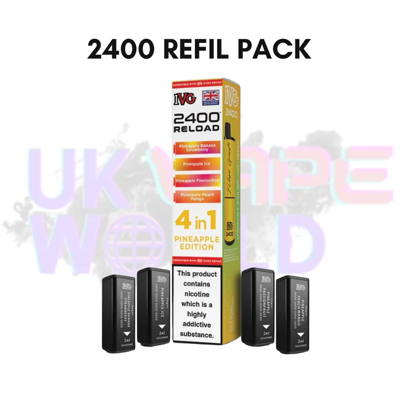 Pineapple Edition IVG 2400 RELOAD Pods - Box Of 10 - Image 2