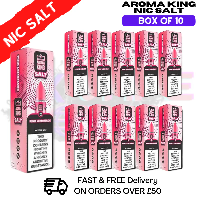 Pink Lemonade - Aroma King Box Of 10 Nic Salts