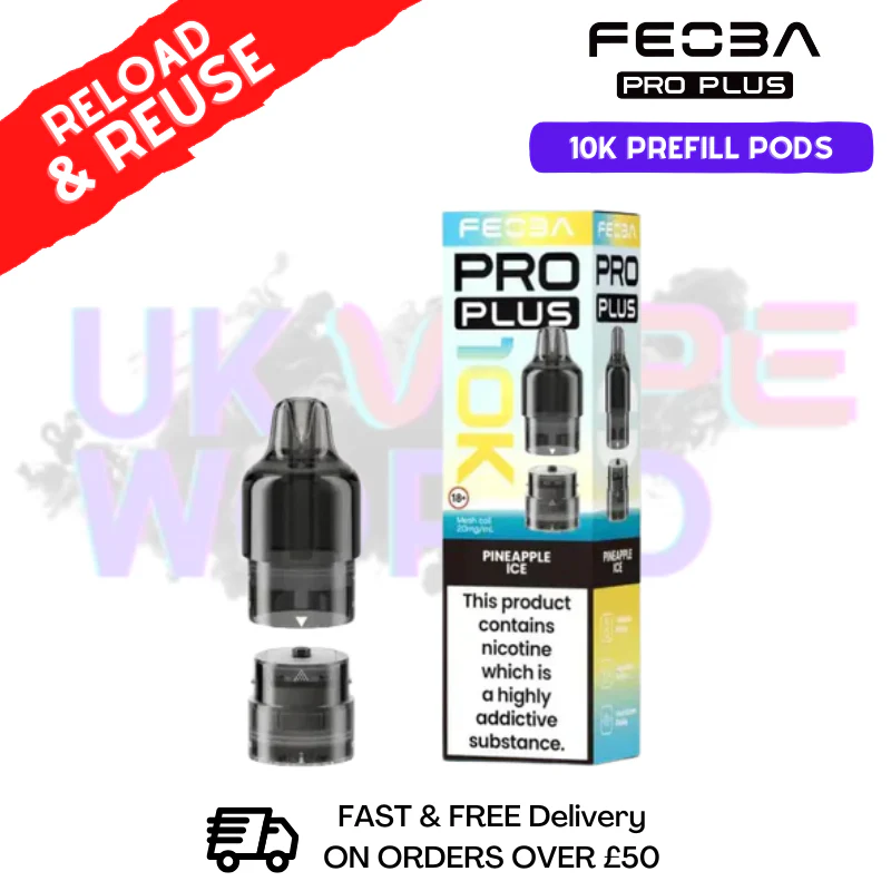 Pineapple Ice Feoba 10K Refil Pods Pro Plus - £5.85