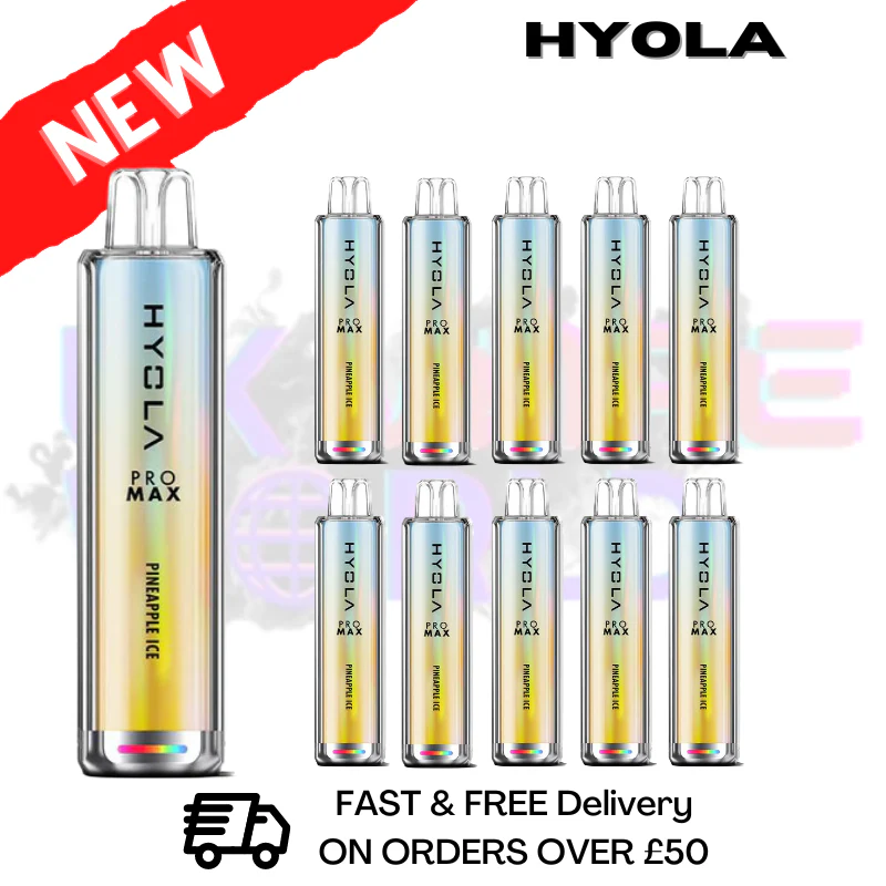Pineapple Ice Hyola Pro Max 8000 Puff Box Of 10