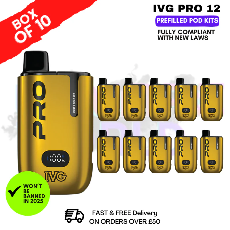 Pineapple ICE IVG Pro 12 Box Of 10 Vape Kits