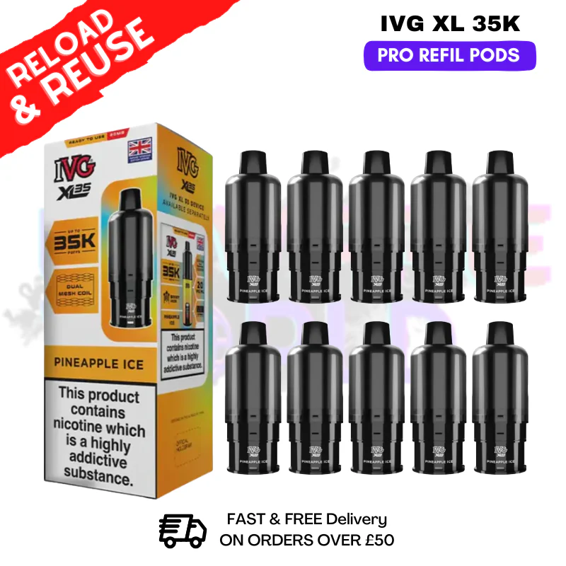Pineapple ice IVG XL 35K Replacement Pods Box Of 10