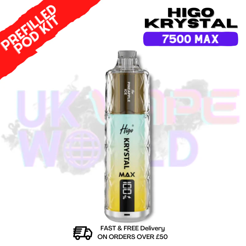 Pineapple Ice Krystal Higo 7500 Max Prefilled Pod Kit