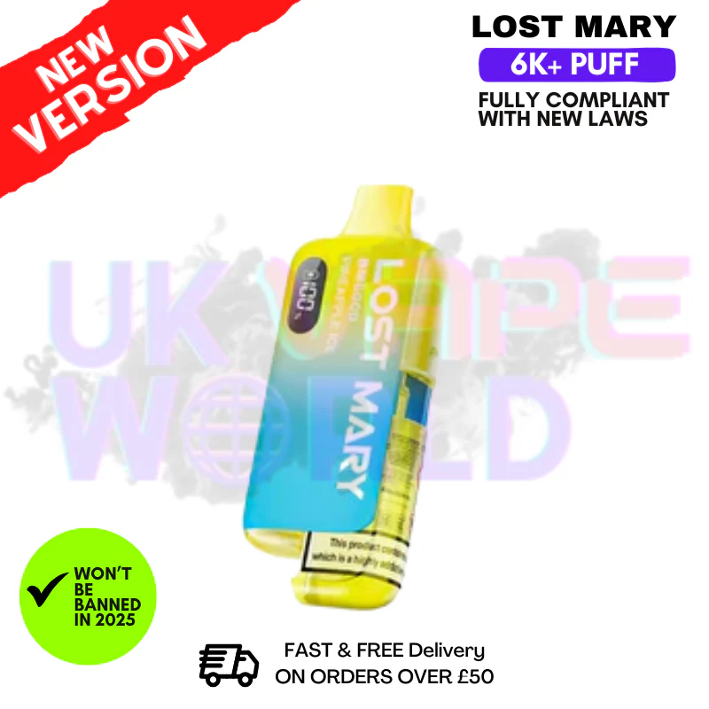 Pineapple ICE Lost Mary 6K Puff Pod Kit - Only £8.99
