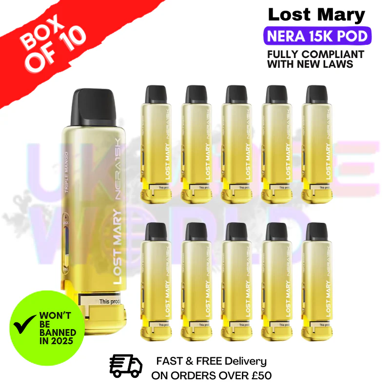 Pineapple ICE Lost Mary Nera15K REFIL Box OF 10