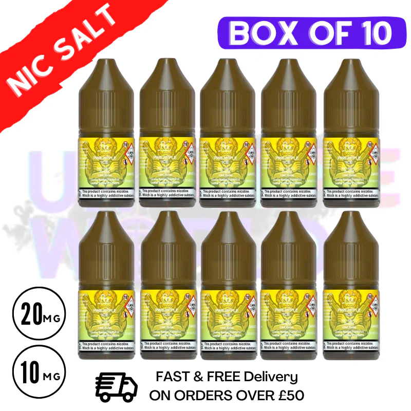 Pineapple Ice RandM Tornado 7000 Nic Salt BOX OF 10