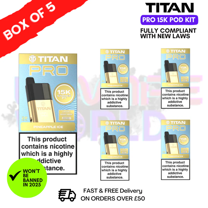 Pineapple Ice Titan Pro 15K Pod Kit Box of 5