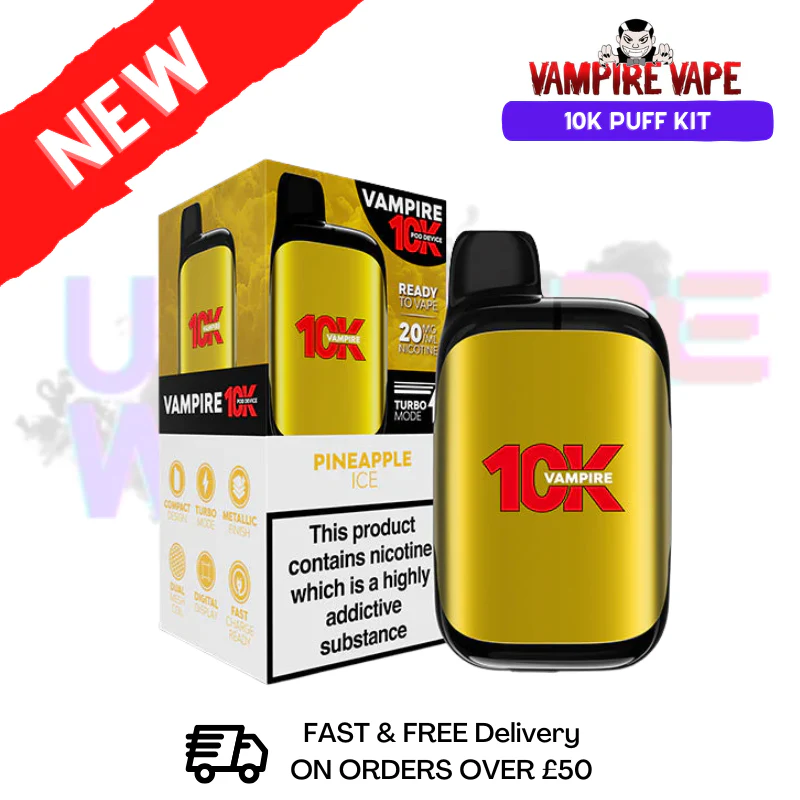 Pineapple Ice Vampire Vape 10K Prefilled Pod Kit