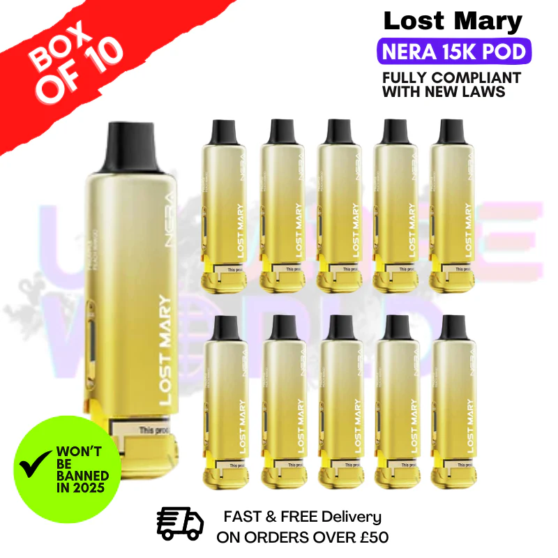 Pineapple Peach Mango Lost Mary Nera15K REFIL Box OF 10