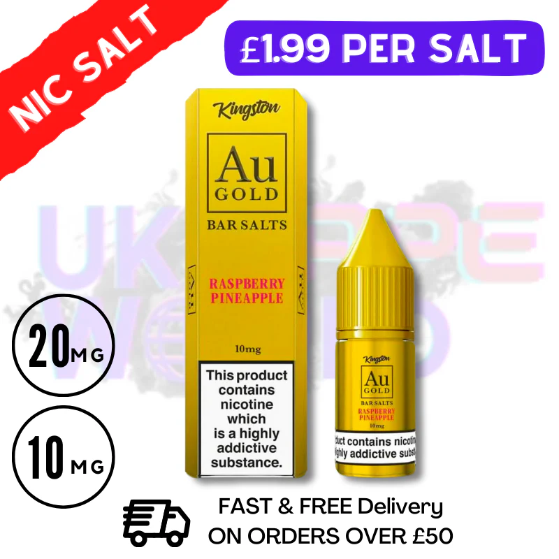 Pineapple Raspberry Gold Bar Nic Salt