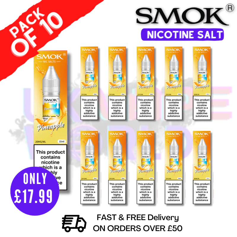 Pineapple Smok Nic Salt E Liquid BOX OF 10