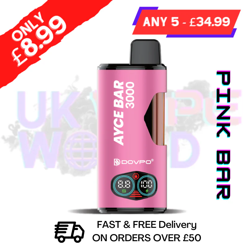 Pink Bar DOVPO ACE Bar 3000 4 in 1 Disposable Kit