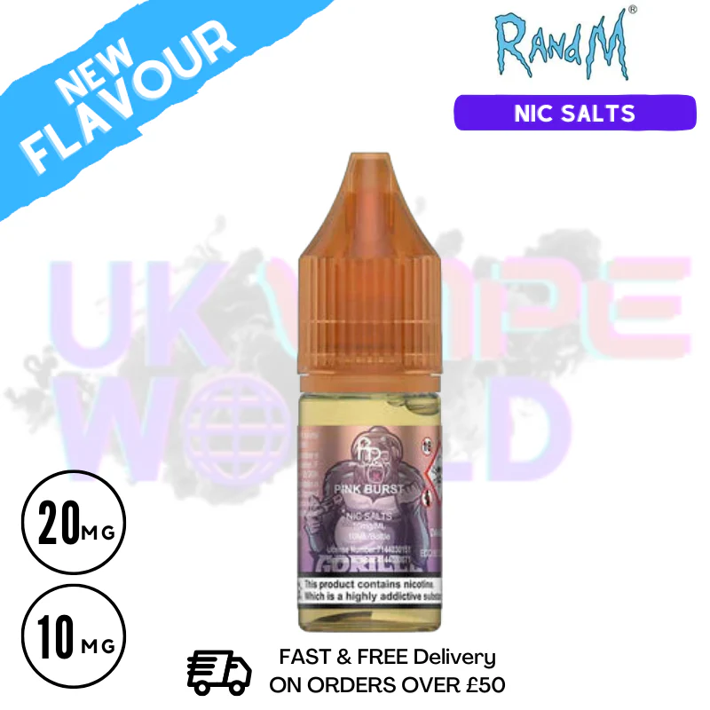 Pink Burst RandM Tornado 7000 Nic Salt 10ML eLiquid