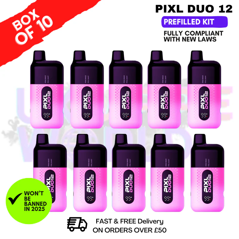 Pink Edition Pixl Duo 12 Pod Kit Box Of 10 - ONLY £71.99