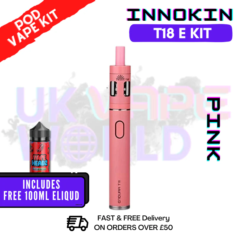Pink Innokin Endura T18E Starter Kit - ONLY £16.99