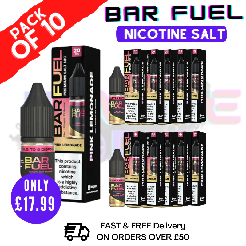 Pink Lemonade Bar Fuel Nic Salt BOX OF 10