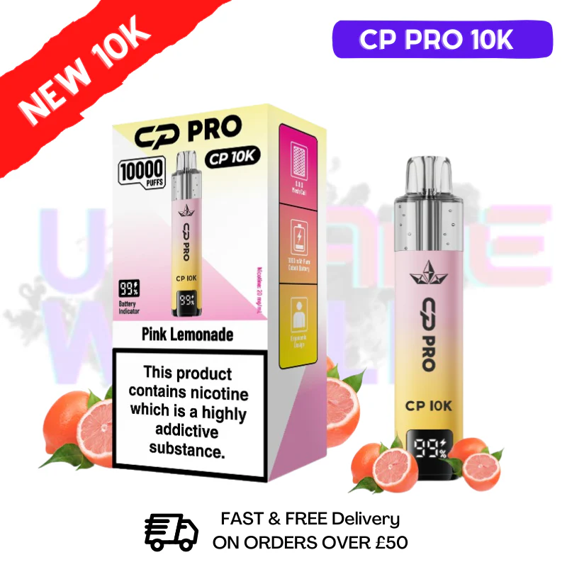 Pink Lemonade CP Pro 10K Puff Pod Kit