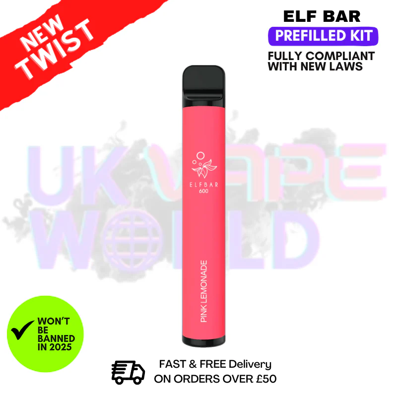 Pink Lemonade Elf Bar EB600 Prefilled Pod Kit