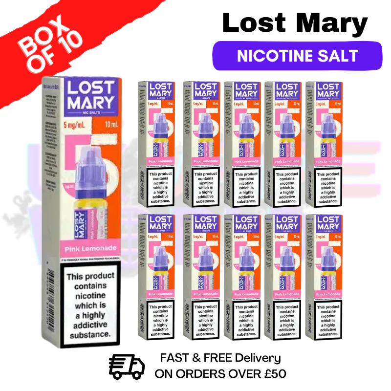 Pink Lemonade Lost Mary Nic Salt BOX OF 10