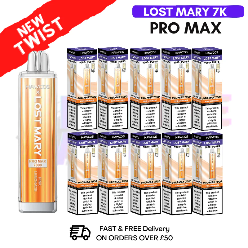 Pink Lemonade Lost Mary Pro Max 7K Box Of 10