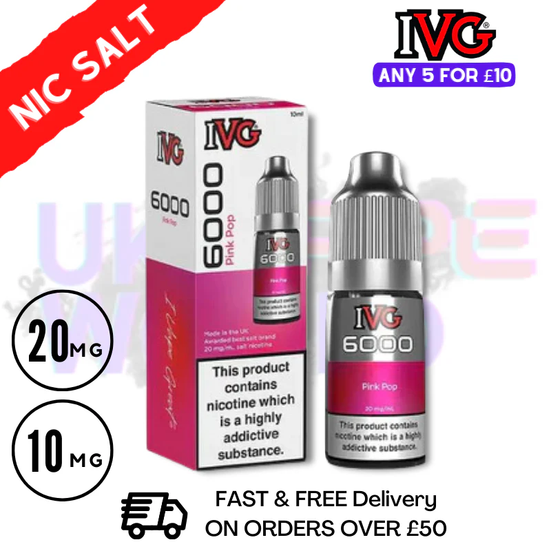 Pink Pop IVG 6000 Nic Salt E-Liquid