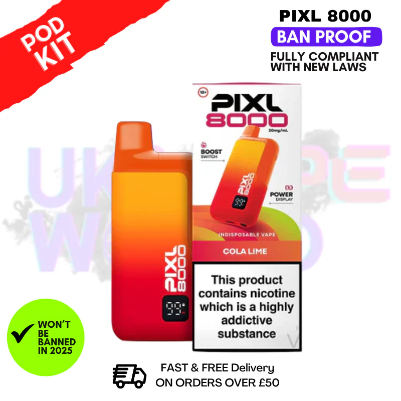 Pixl 8000 Puff Vape Pod Kit | ANY 2 FOR £14 - Image 10