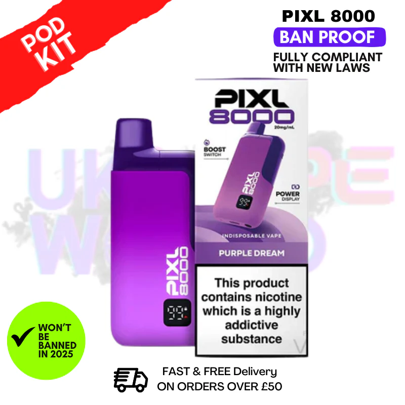 Pixl 8000 Puff Vape Pod Kit | ANY 2 FOR £14 - Image 16