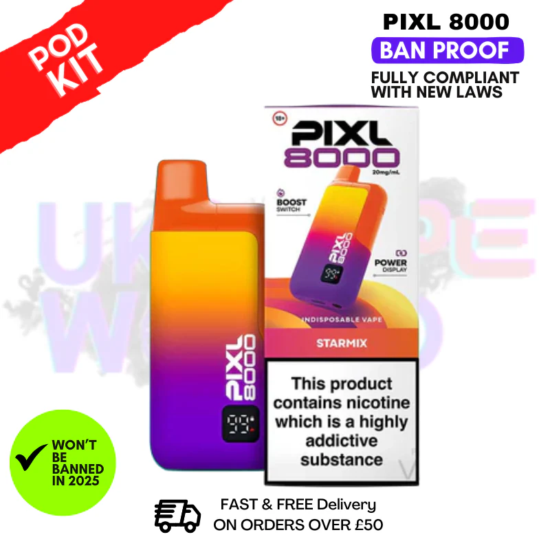 Pixl 8000 Puff Vape Pod Kit | ANY 2 FOR £14 - Image 18