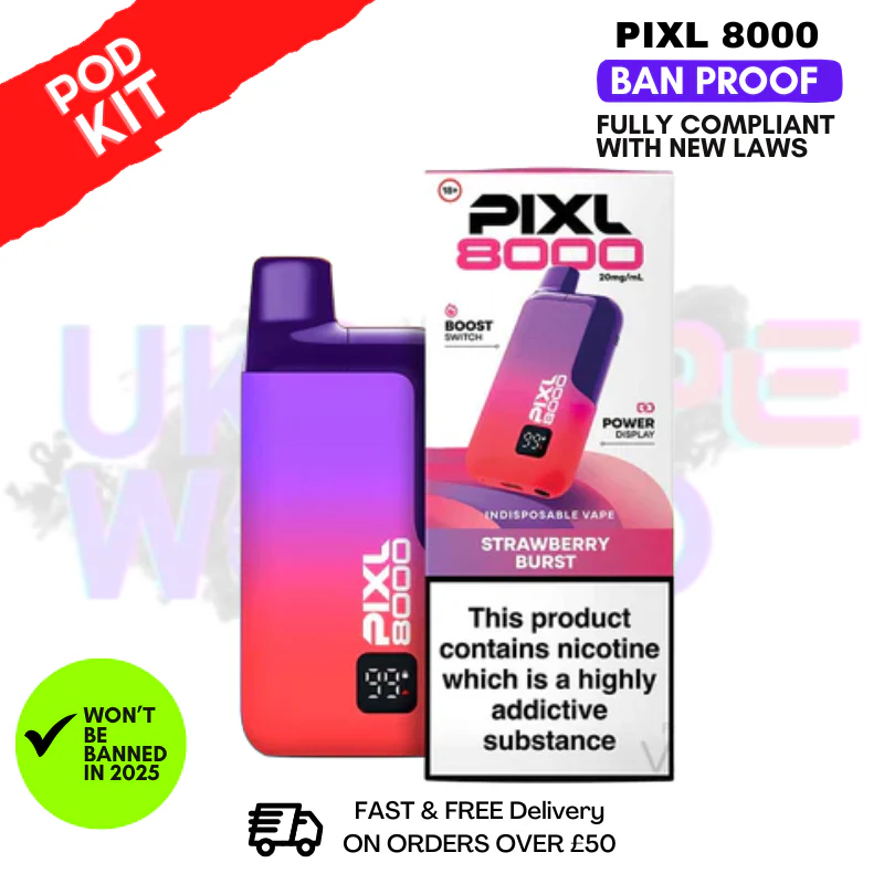 Pixl 8000 Puff Vape Pod Kit | ANY 2 FOR £14 - Image 19
