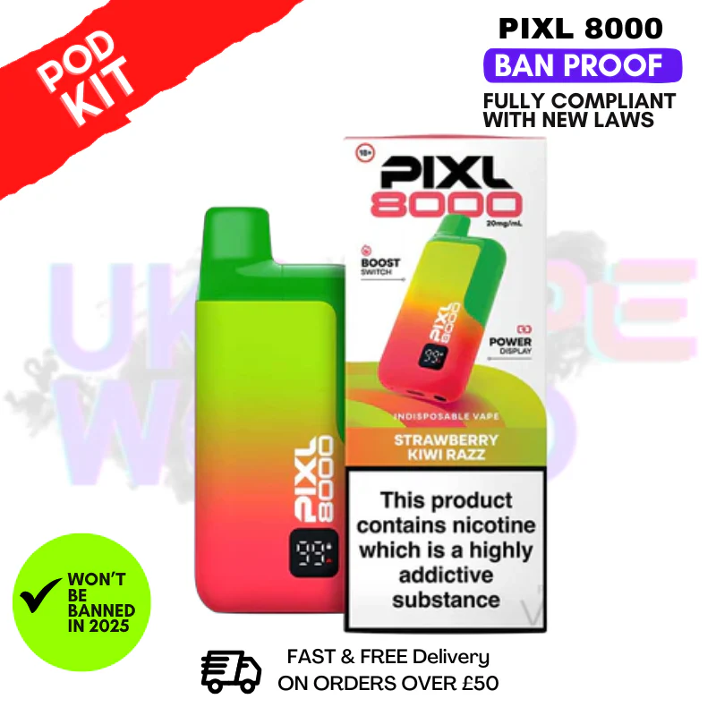 Pixl 8000 Puff Vape Pod Kit | ANY 2 FOR £14 - Image 20