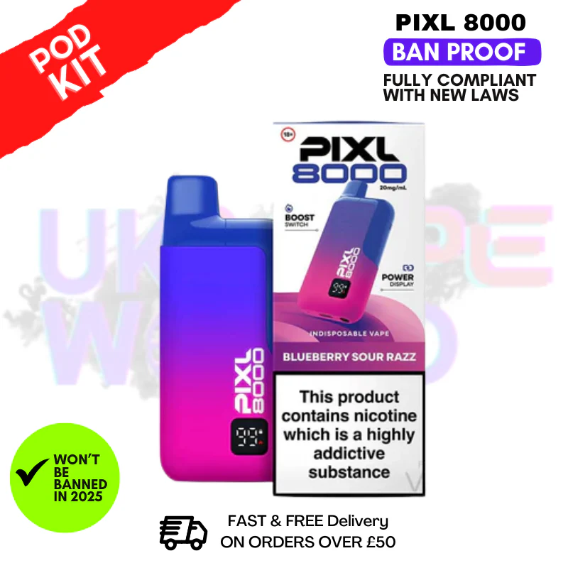 Pixl 8000 Puff Vape Pod Kit | ANY 2 FOR £14 - Image 4