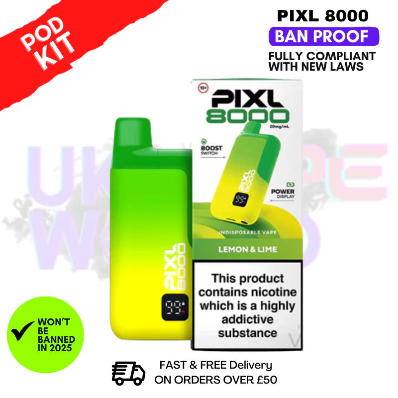 Pixl 8000 Puff Vape Pod Kit | ANY 2 FOR £14 - Image 6