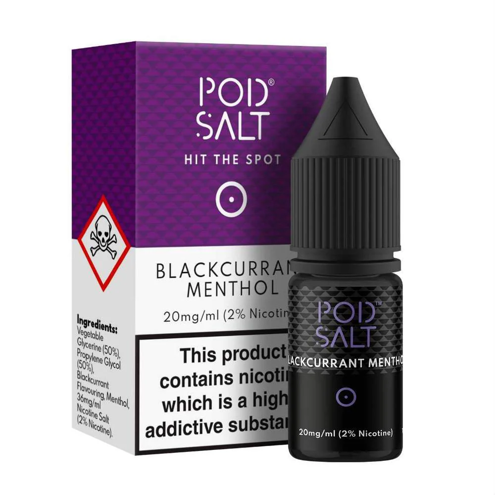 Pod Salt Blackcurrant Menthol Nic Salt