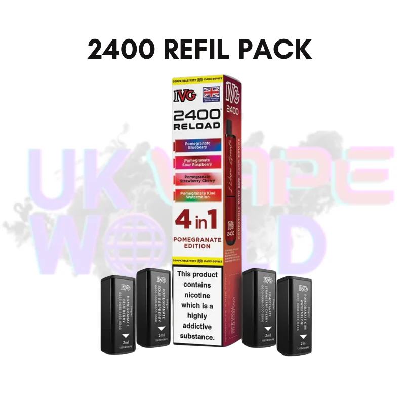 Pomegranate Edition IVG 2400 RELOAD Pods - Box Of 10 - Image 2