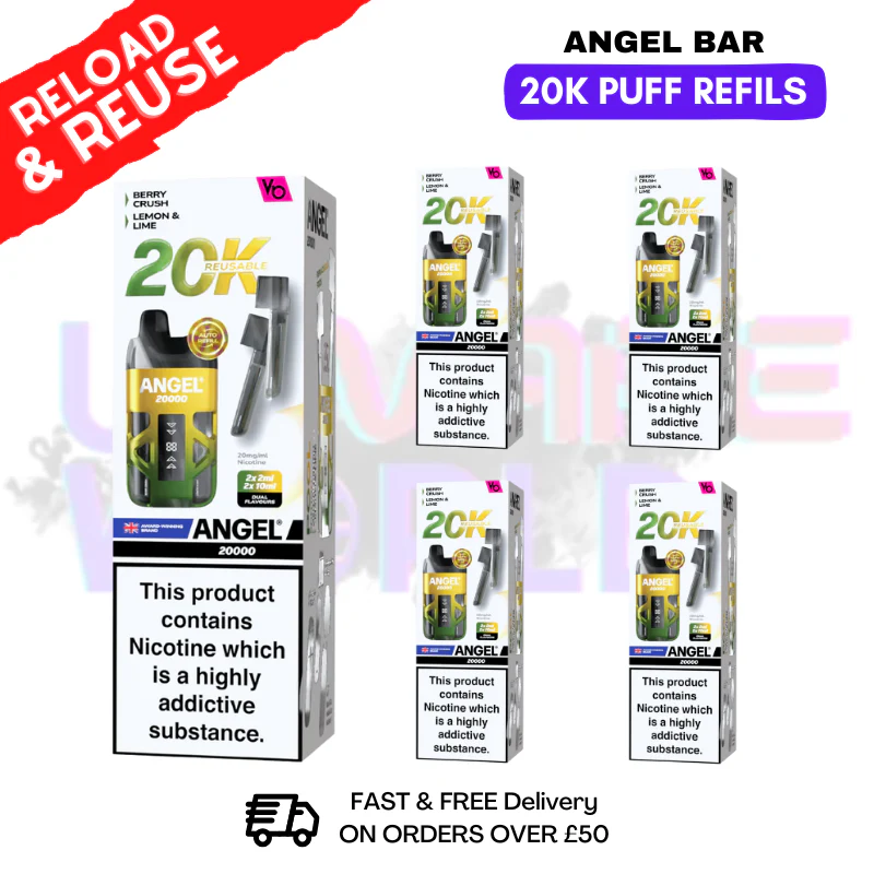 Pool Edition Angel Bar 20K REPLACEMENT PODS Box Of 5