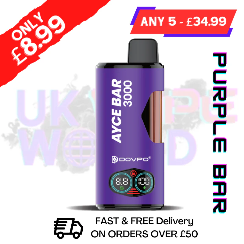 Purple Bar DOVPO ACE Bar 3000 4 in 1 Disposable Kit