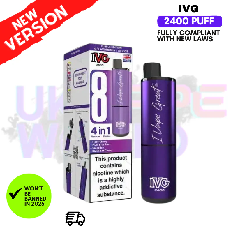 Purple Edition IVG 2400 Prefilled Pod Kit