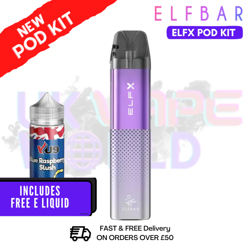 Purple Elf Bar ELFX Refillable Pod Vape Kit