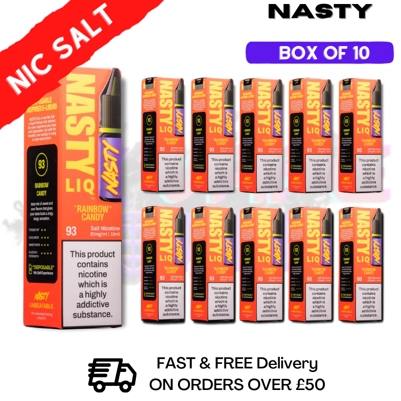 Rainbow Candy - NastyLiq Nic Salt Box Of 10