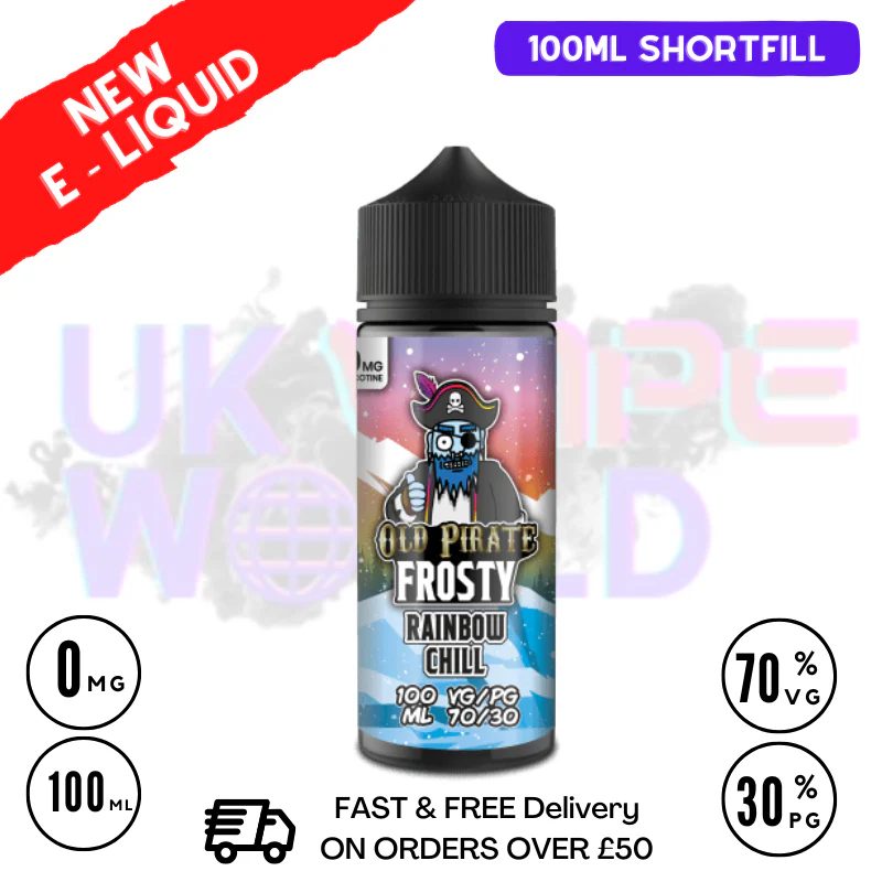 Rainbow Chill Old Pirate Frosty 100ML Eliquid