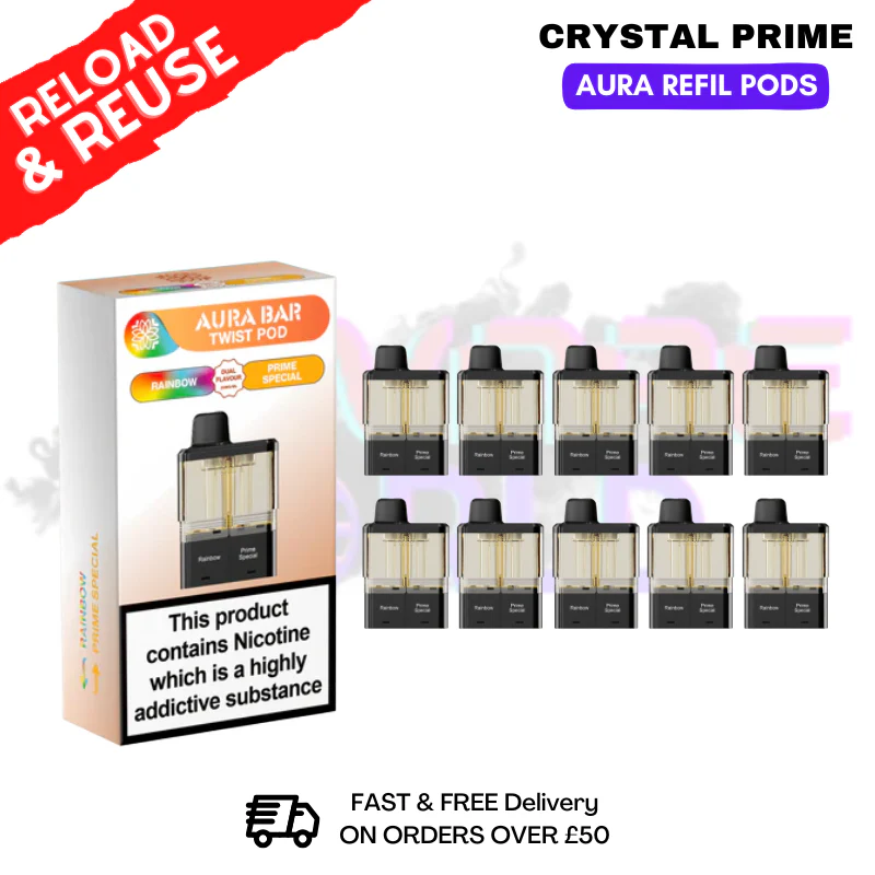 Rainbow Aura 40K Replacement Pods Box Of 10