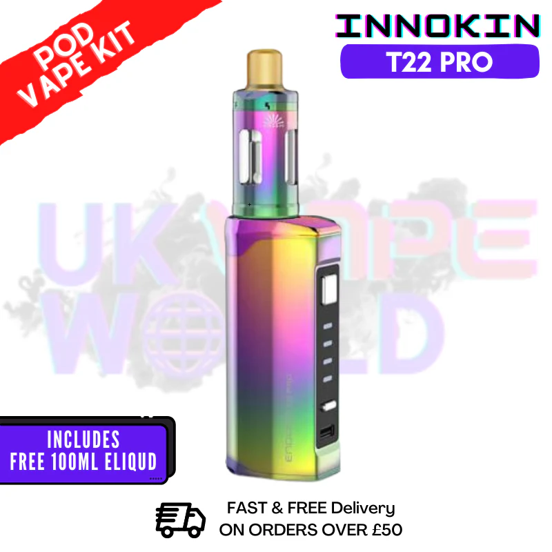 Rainbow Innokin Endura T22 Pro Kit + FREE 100ML E Liquid