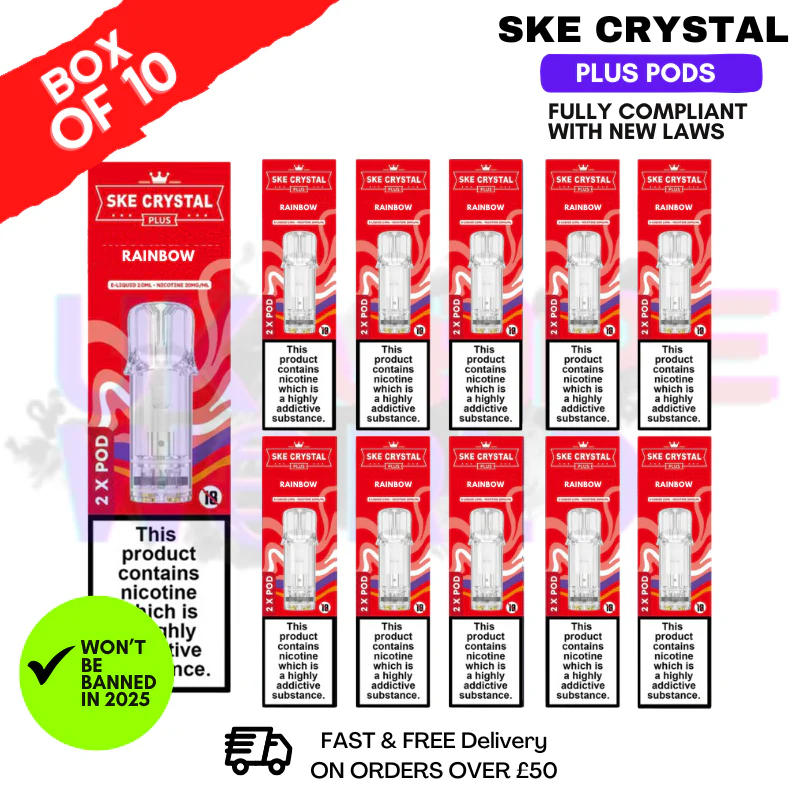 Rainbow SKE Crystal Plus Prefilled Pod Box Of 10