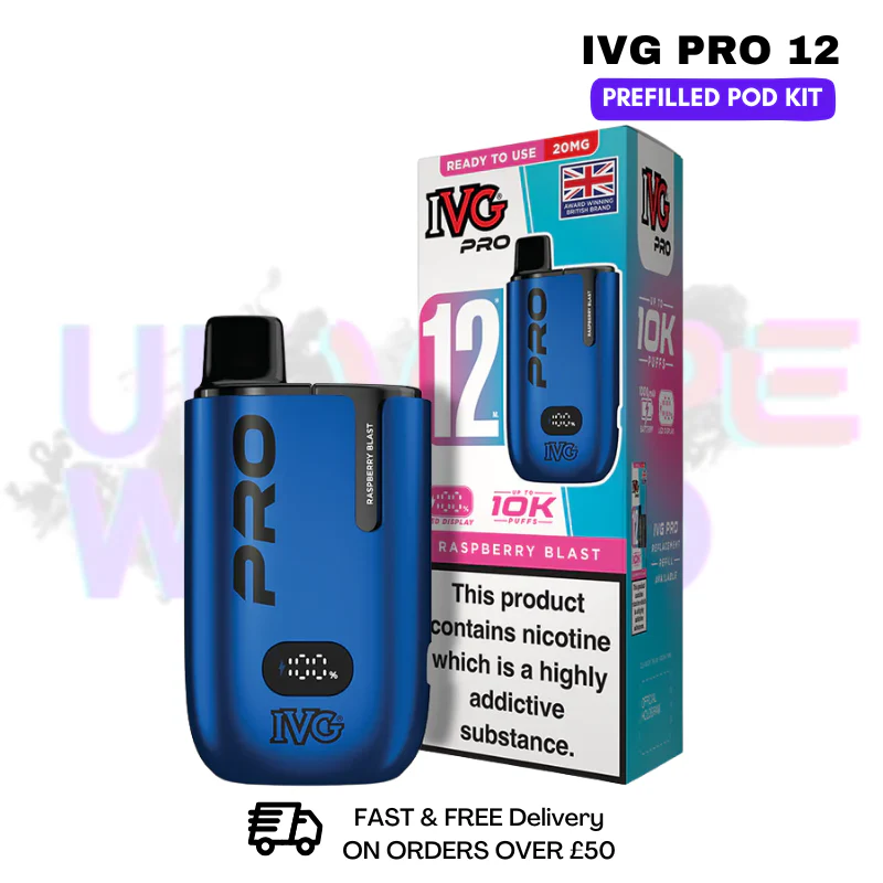 Raspberry Blast IVG Pro12 Prefilled Pod Kit